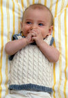 Cabled Baby Vest